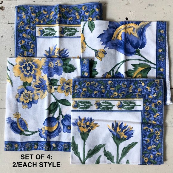 April Cornell Dining Nwot4 Vintage April Cornell Floral Cotton